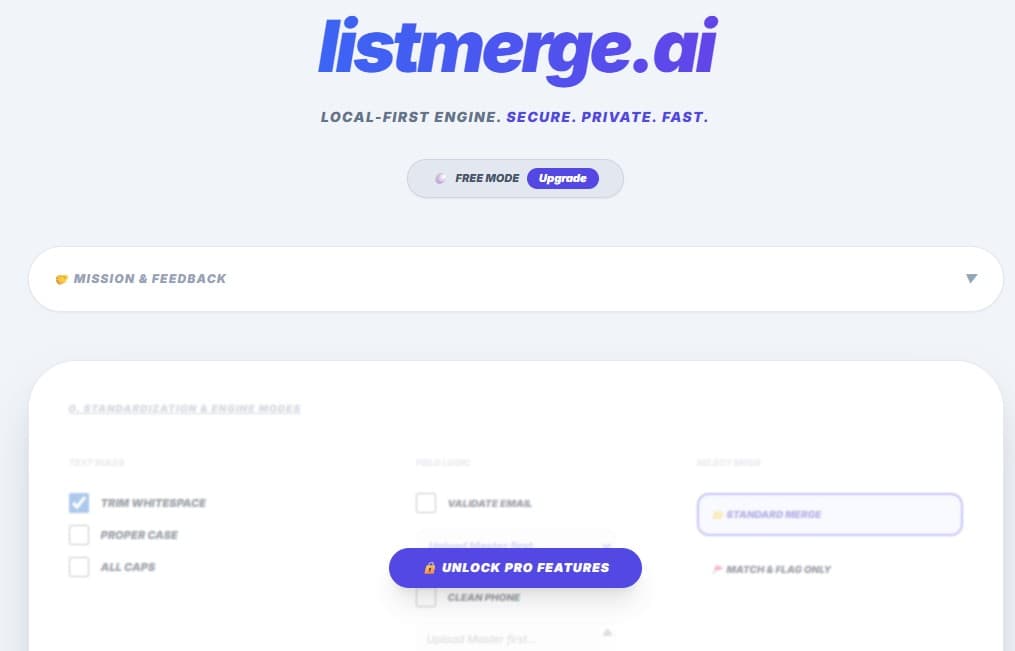 ListMerge UI